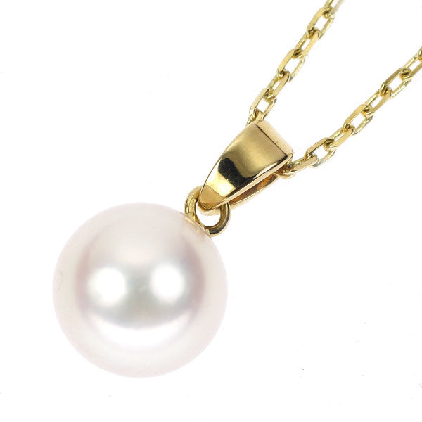 Mikimoto K18YG Akoya pearl pendant necklace, diameter approx. 8.5mm 