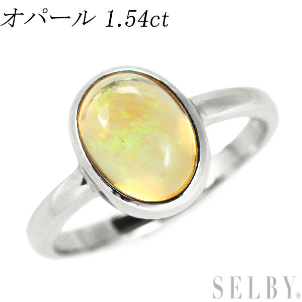 Pt900 Opal Ring 1.54ct Candy 