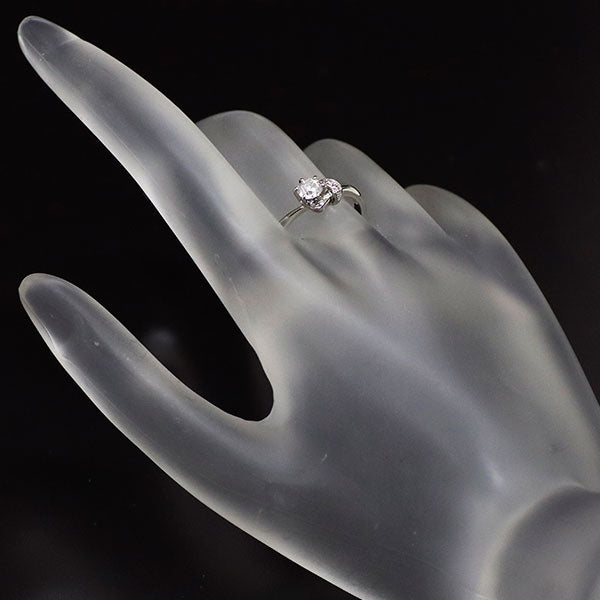 俄 希少 Pt950 ダイヤモンド  天然ピンクダイヤ リング 0.266ct 茜