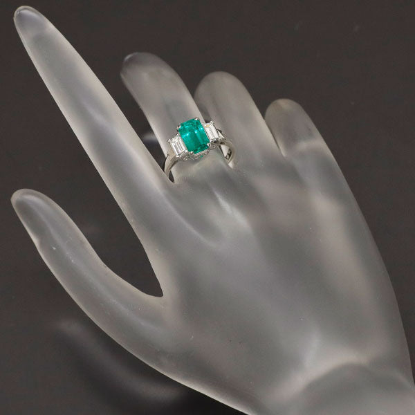 MIKIMOTO Pt950 Colombian Emerald Diamond Ring 1.72ct #12.0 《Selby Ginza Store》 [S, polished to like new] [Used] 