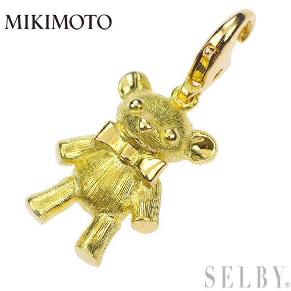 MIKIMOTO K18YG Charm Teddy Bear Animal 