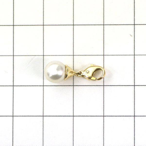 MIKIMOTO K18YG Akoya pearl charm, diameter approx. 7.1mm 