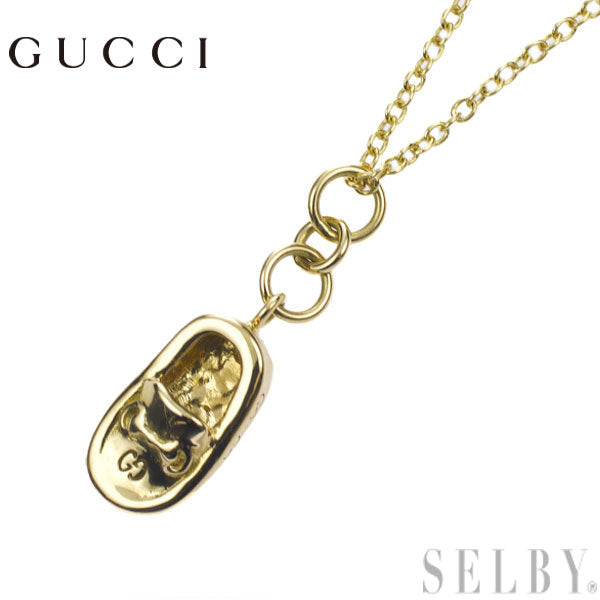 Gucci K18YG Pendant Necklace Bit Loafers 