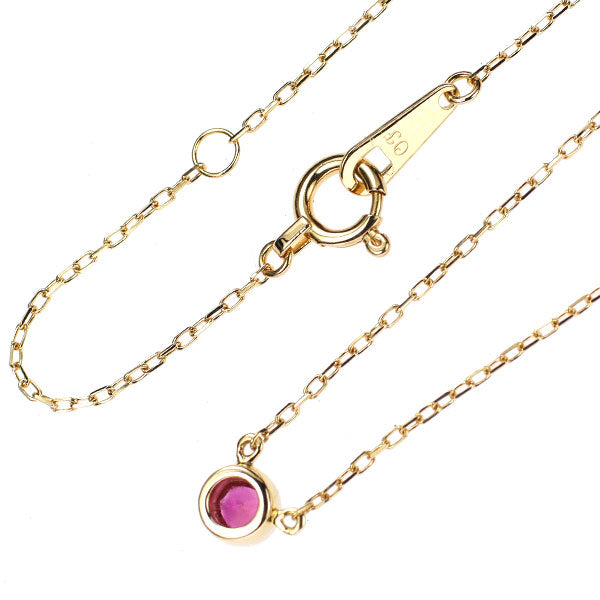 Orefice K18YG Ruby Pendant Necklace 