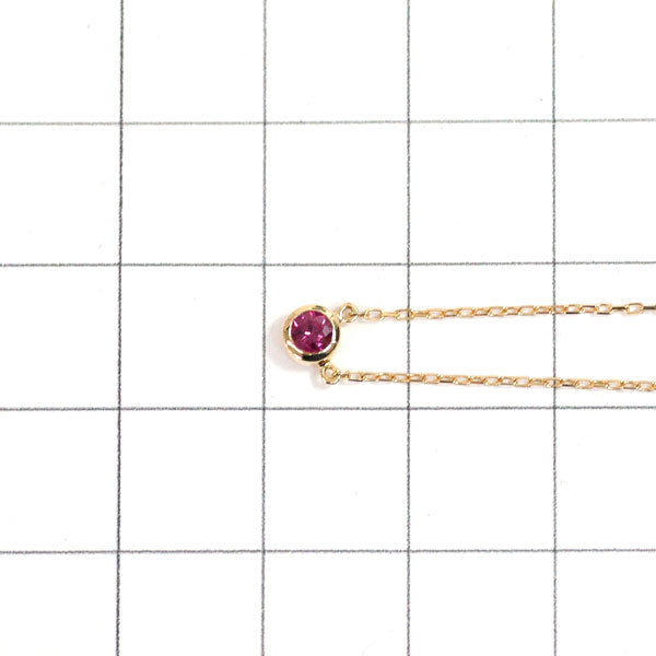 Orefice K18YG Ruby Pendant Necklace 