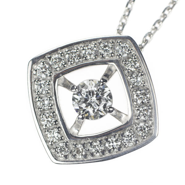 Wish Upon a Star Festaria Pt900/Pt850 Diamond Pendant Necklace 0.212ct D0.18ct 