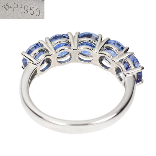 GSTV Pt950 Sapphire Ring 2.50ct 