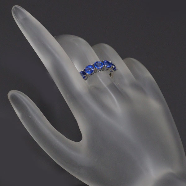 GSTV Pt950 Sapphire Ring 2.50ct 