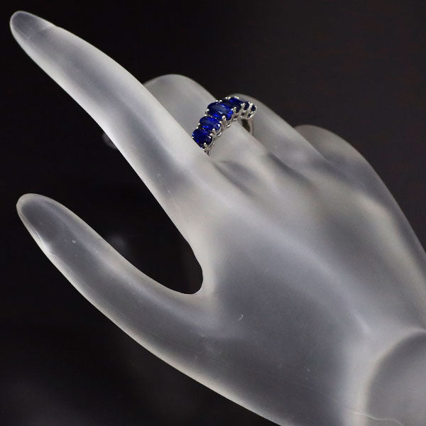 GSTV Pt950 Sapphire Ring 2.00ct Single Letter 