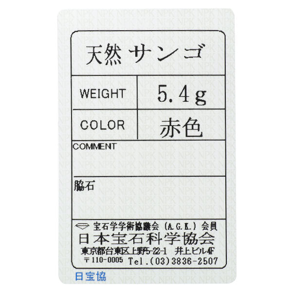 Pt900 珊瑚 径約 7.3mm リング トワエモア