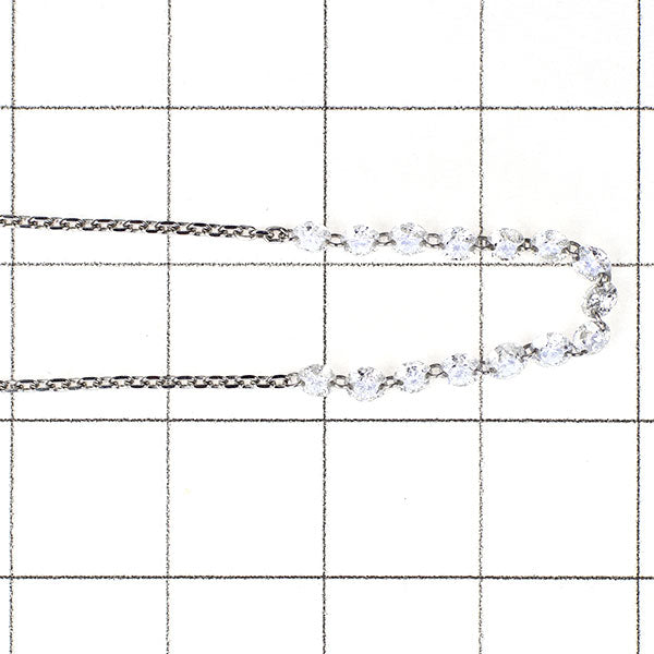 Pt850 Laser Hole Diamond Necklace 1.00ct 