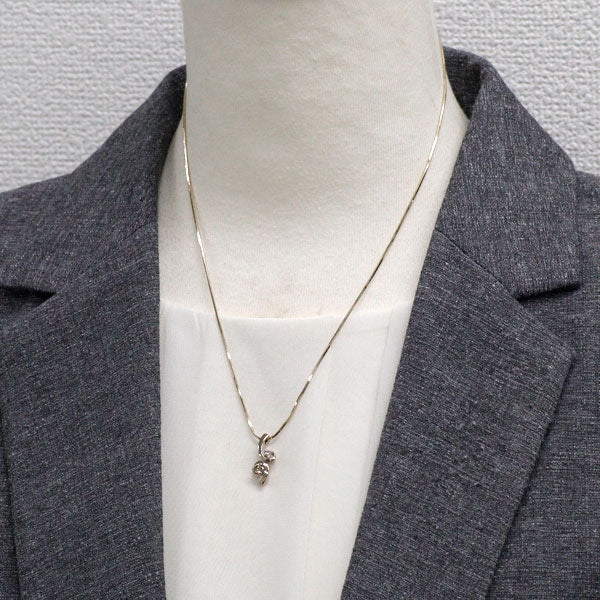 Kashikei K18BG Brown Diamond Pendant Necklace 0.30ct Float 
