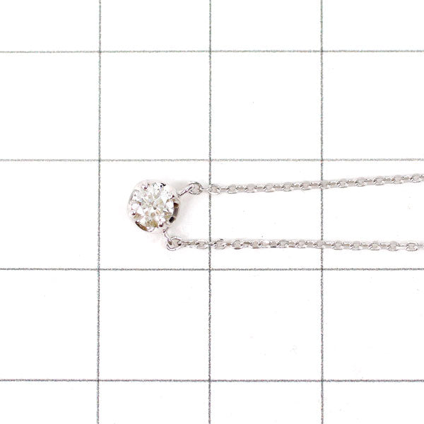 4℃ K18WG Diamond Pendant Necklace 0.208ct 