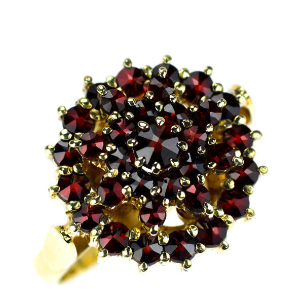 Granat Turnoff K14YG Bohemian Garnet Ring 