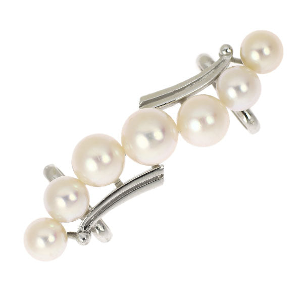 Mikimoto K14WG Akoya pearl obi clasp, diameter approx. 5.1-6.6mm, vintage product 