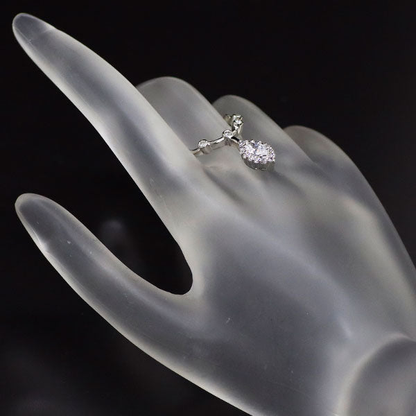 Caracci Pt900 Marquise Diamond Ring 0.30ct D IF VG/G D0.29ct 