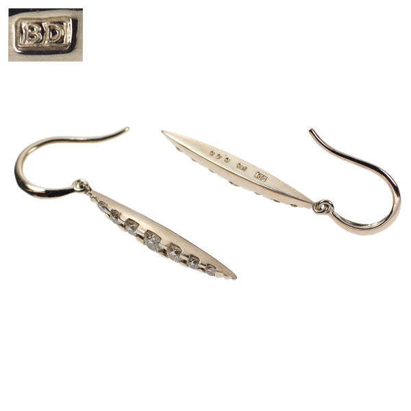 Kashikei K18BG Brown Diamond Earrings 0.48ct Naked 