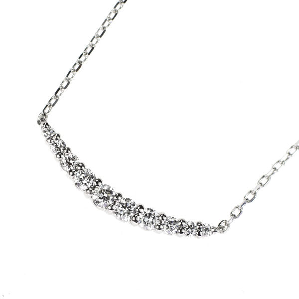 Ponte Vecchio Pt999/Pt850 Diamond Pendant Necklace 0.14ct 