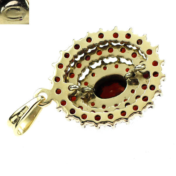 Granat Turnoff K14YG Bohemian Garnet Pendant Top 