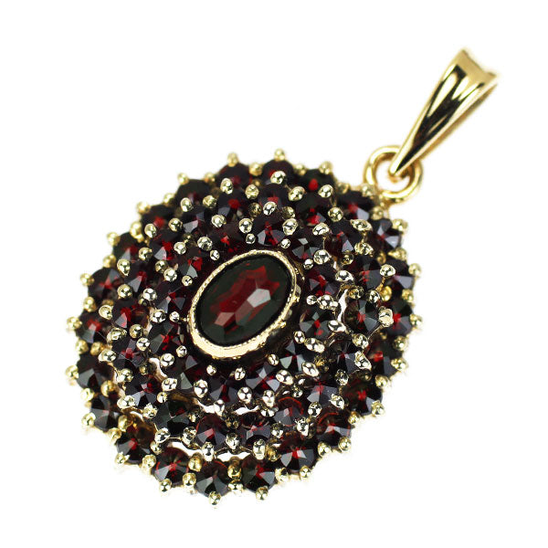 Granat Turnoff K14YG Bohemian Garnet Pendant Top 