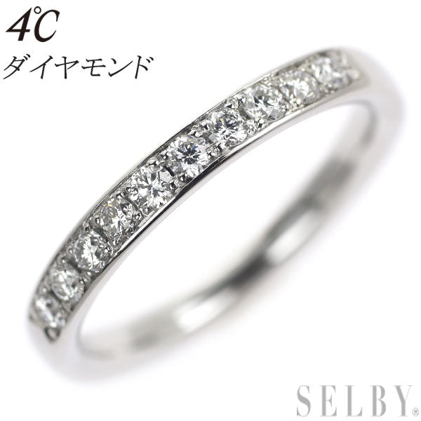 4℃ Pt950 Diamond Ring 