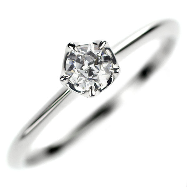 Star Jewelry Pt950 Floating Star Cut Diamond Ring 0.205ct D SI2 