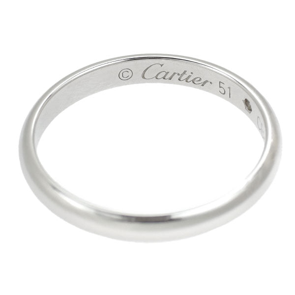 Cartier Pt950 Diamond Ring 1895 Band Size 51 