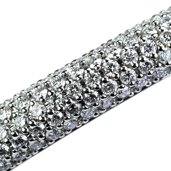 K18WG Diamond Bangle 3.01ct 