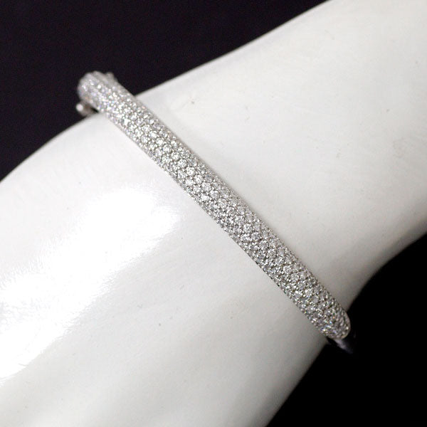 K18WG Diamond Bangle 3.01ct 