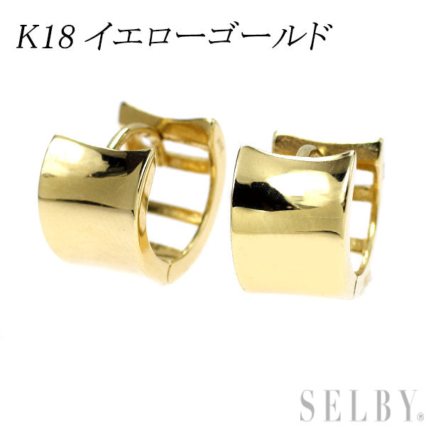 K18YG Hoop Earrings 