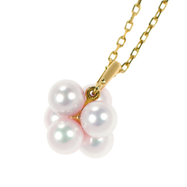 Mikimoto K18YG Akoya pearl pendant necklace, diameter approx. 5.0mm 