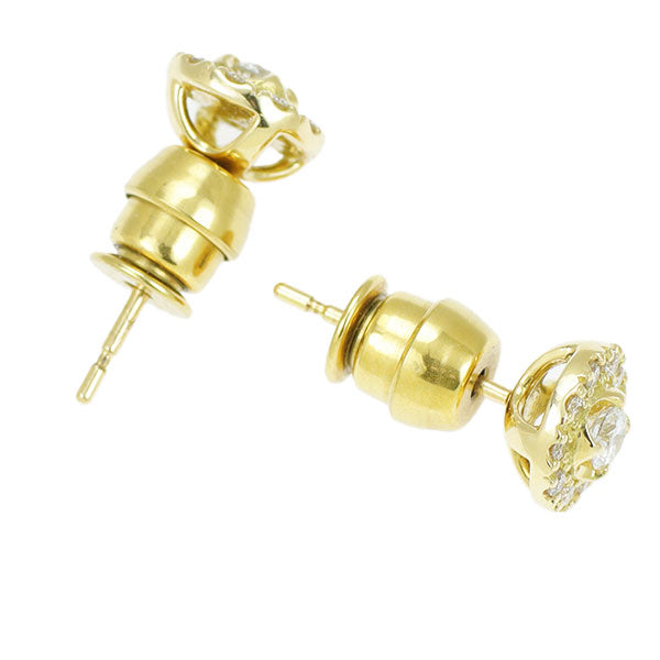 K18YG Diamond Earrings 0.18ct 