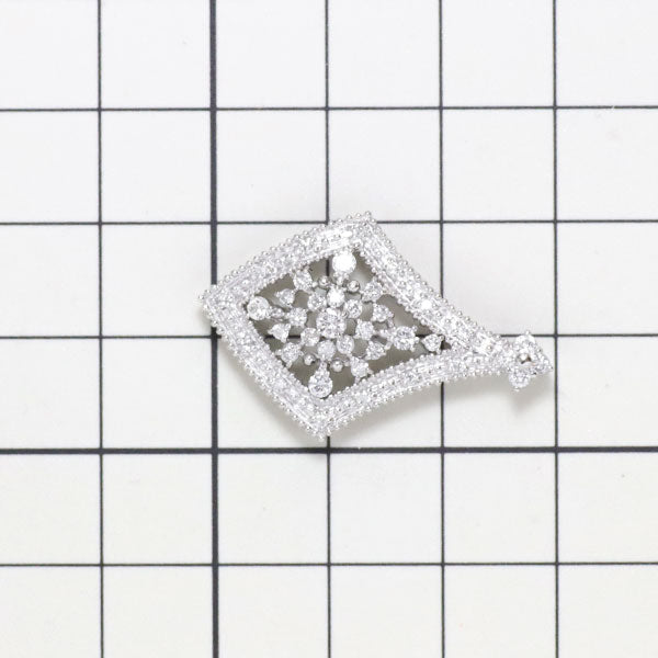 Pt900 Diamond Pendant Top 0.71ct 