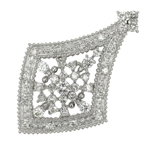 Pt900 Diamond Pendant Top 0.71ct 