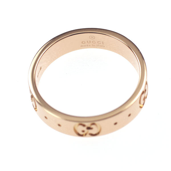 Gucci K18PG Ring Icon Size 8 