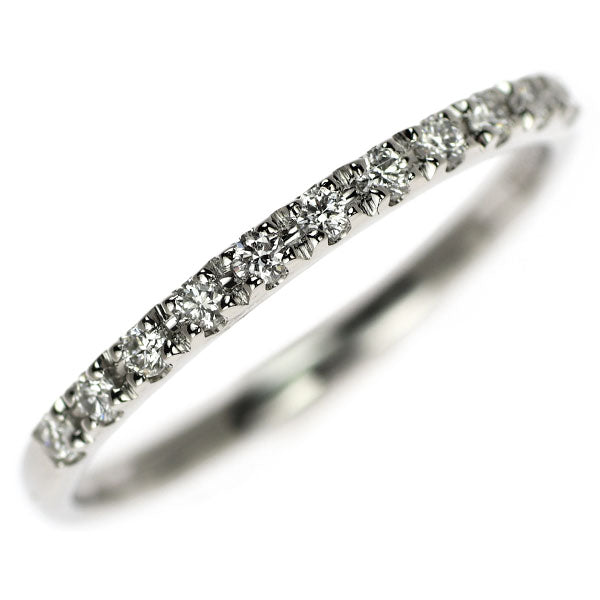 Vendome Aoyama Pt950 Diamond Ring 0.11ct Half Eternity 