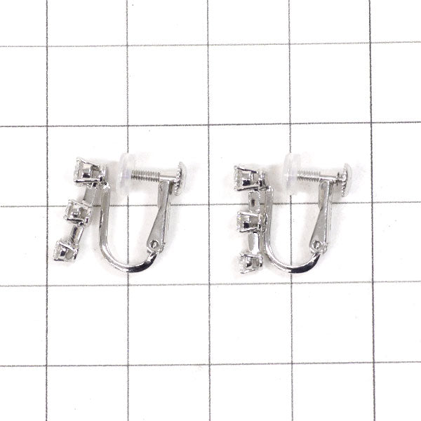 Monnickendam Pt900/K14WG Diamond Earrings 0.60ct Three Stone 