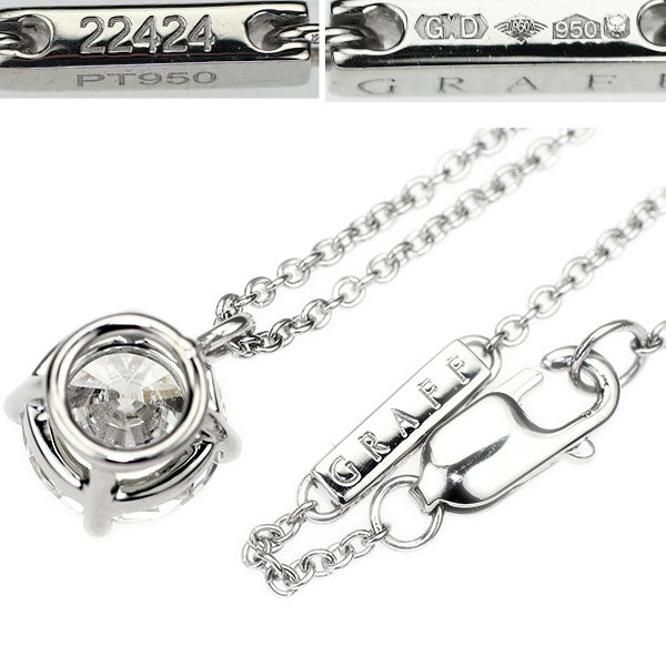 グラフ Pt950 ダイヤモンド ペンダントネックレス 1.29ct I VS2 3EX