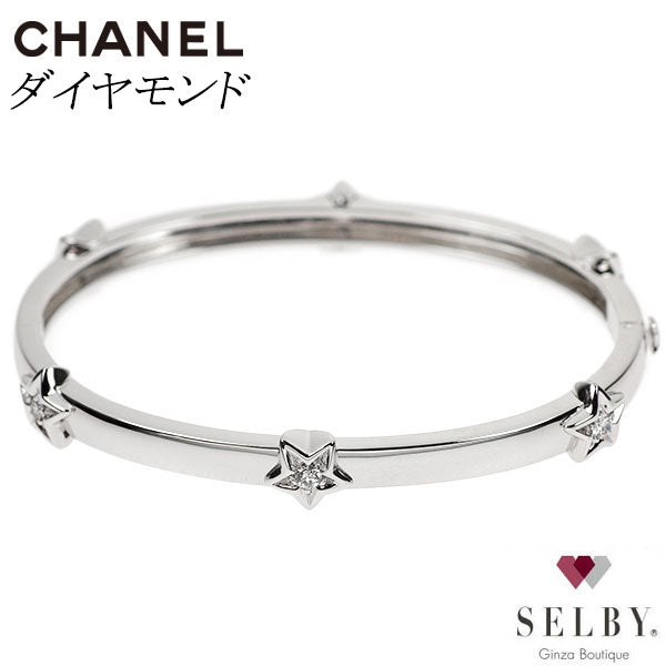 Chanel K18WG Diamond Bangle Star 16.0cm《Selby Ginza Store》[S, Like New, Polished] [Used] 