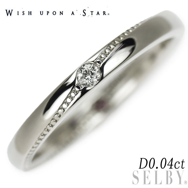 Wish Upon a Star Pt950 Diamond Ring 0.04ct 