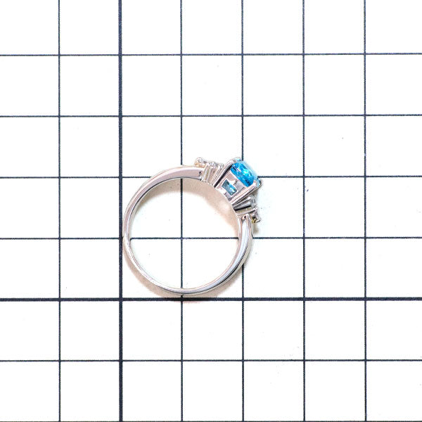 Pt900 アパタイト ダイヤモンド リング 1.68ct D0.24ct