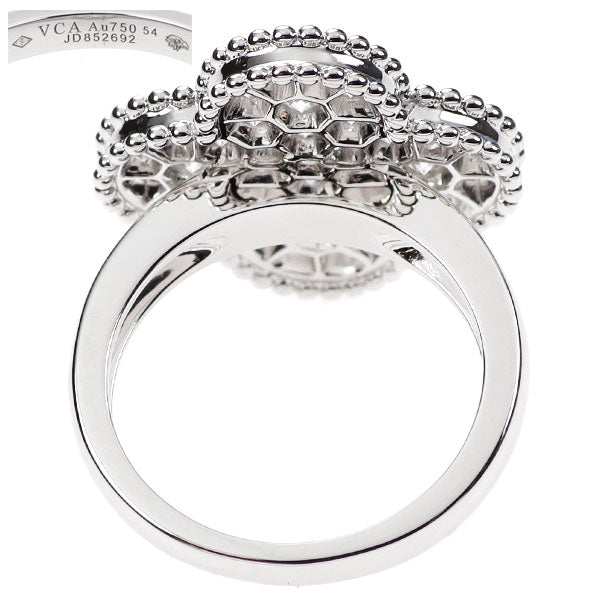 Van Cleef &amp; Arpels K18WG Diamond Ring Magic Alhambra #14.0 {Selby Ginza Store} [S, polished to like new] [Used] 