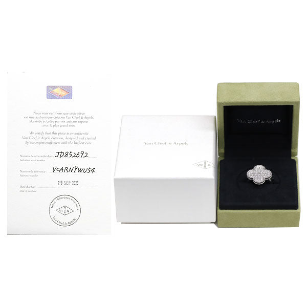 Van Cleef &amp; Arpels K18WG Diamond Ring Magic Alhambra #14.0 {Selby Ginza Store} [S, polished to like new] [Used] 