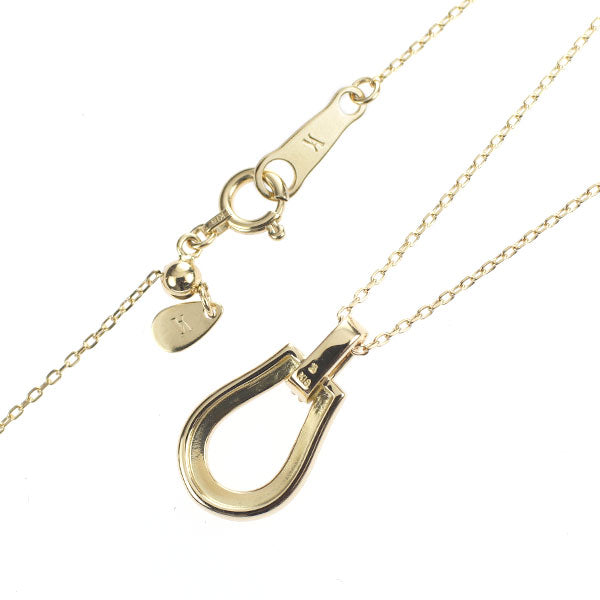 Vendome Aoyama K18YG Diamond Pendant Necklace Horseshoe 