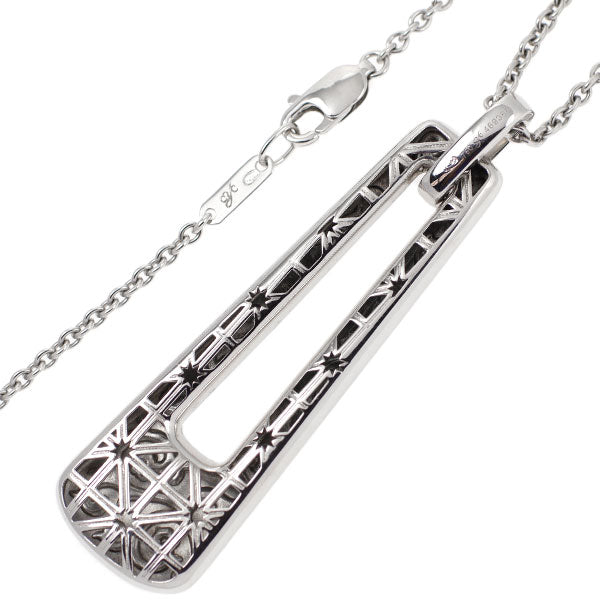 Carrera y Carrera K18WG diamond pendant necklace 