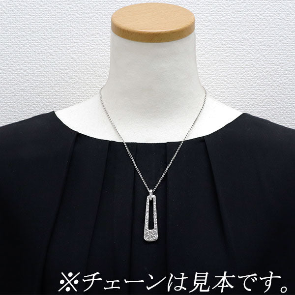 Carrera y Carrera K18WG diamond pendant necklace 