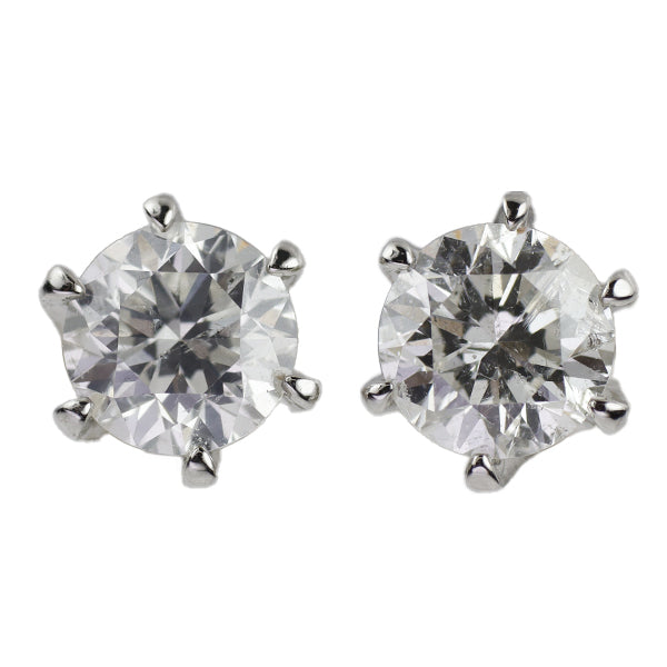 Pt900 Diamond Earrings 1.02ct 