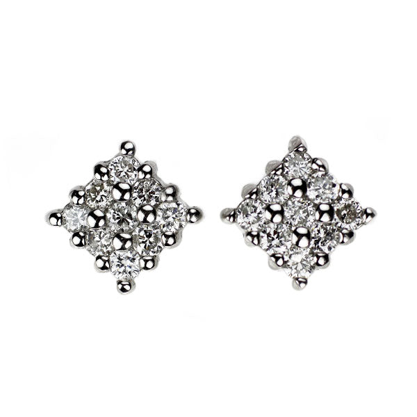 Pt900 Diamond Earrings 0.18ct Studs 