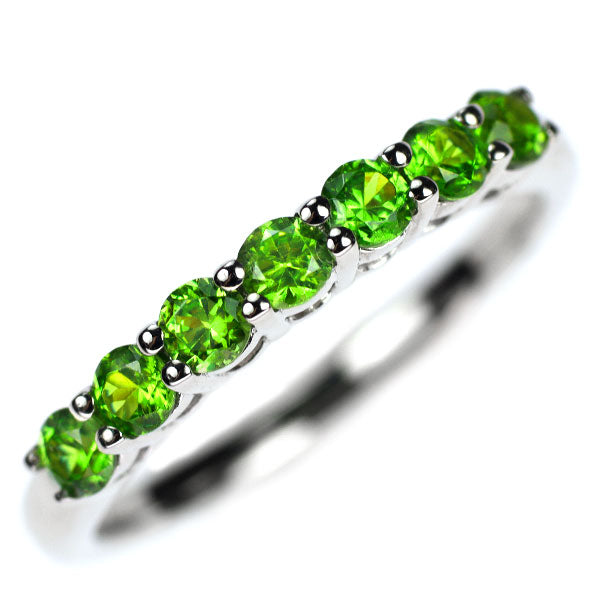 Rare K18WG Demantoid Garnet Ring 0.62ct 