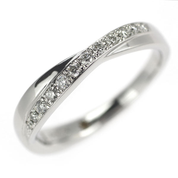 Vendome Aoyama Pt950 Diamond Ring 0.10ct Ruban de Marie 